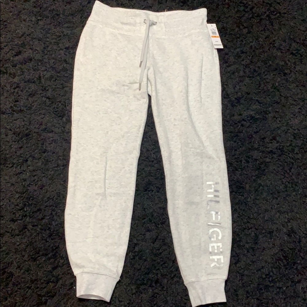 Brand new Tommy Hilfiger light gray joggers